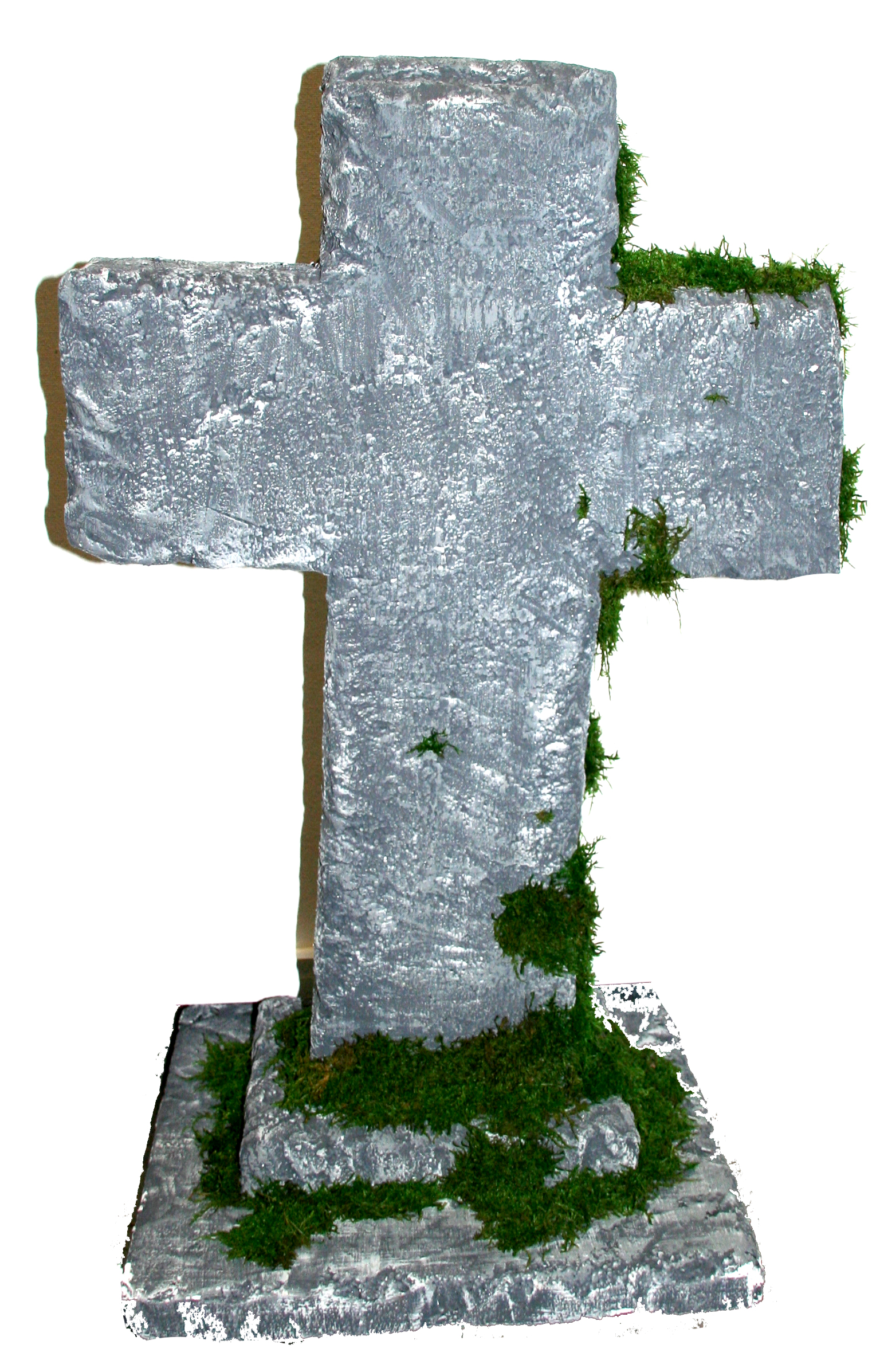 Deko-Grabsteinplatte "Kreuz" 50 x 80cm